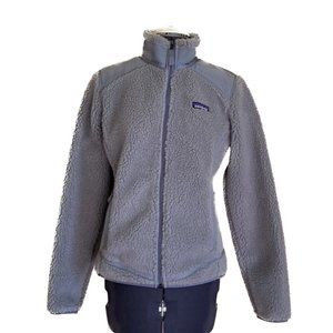 Patagonia Retro X Jacket Windproof Sherpa Fleece Deep Pile Small Gray